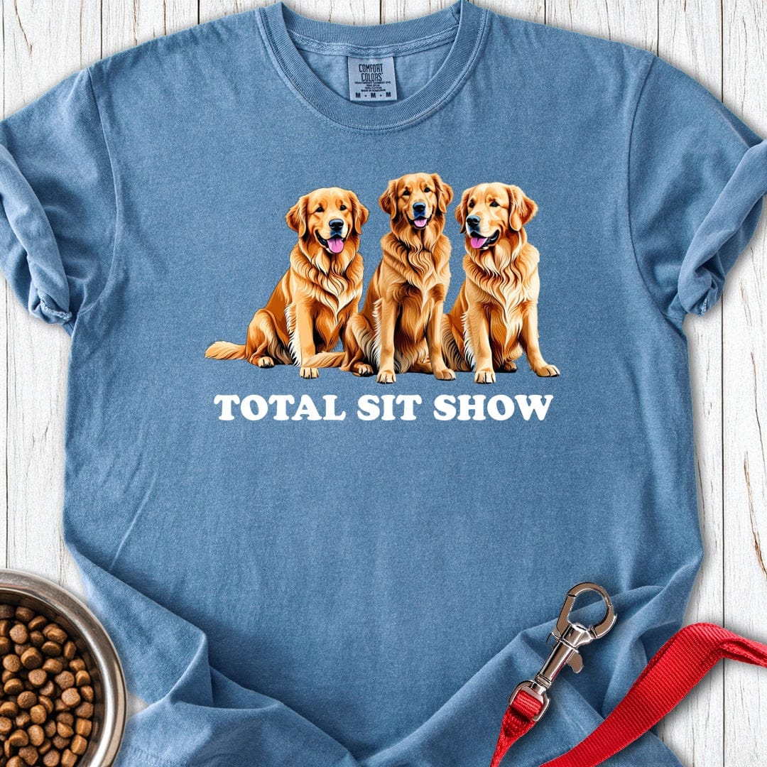 Goldie Sit Show Premium Tee Blue Jean