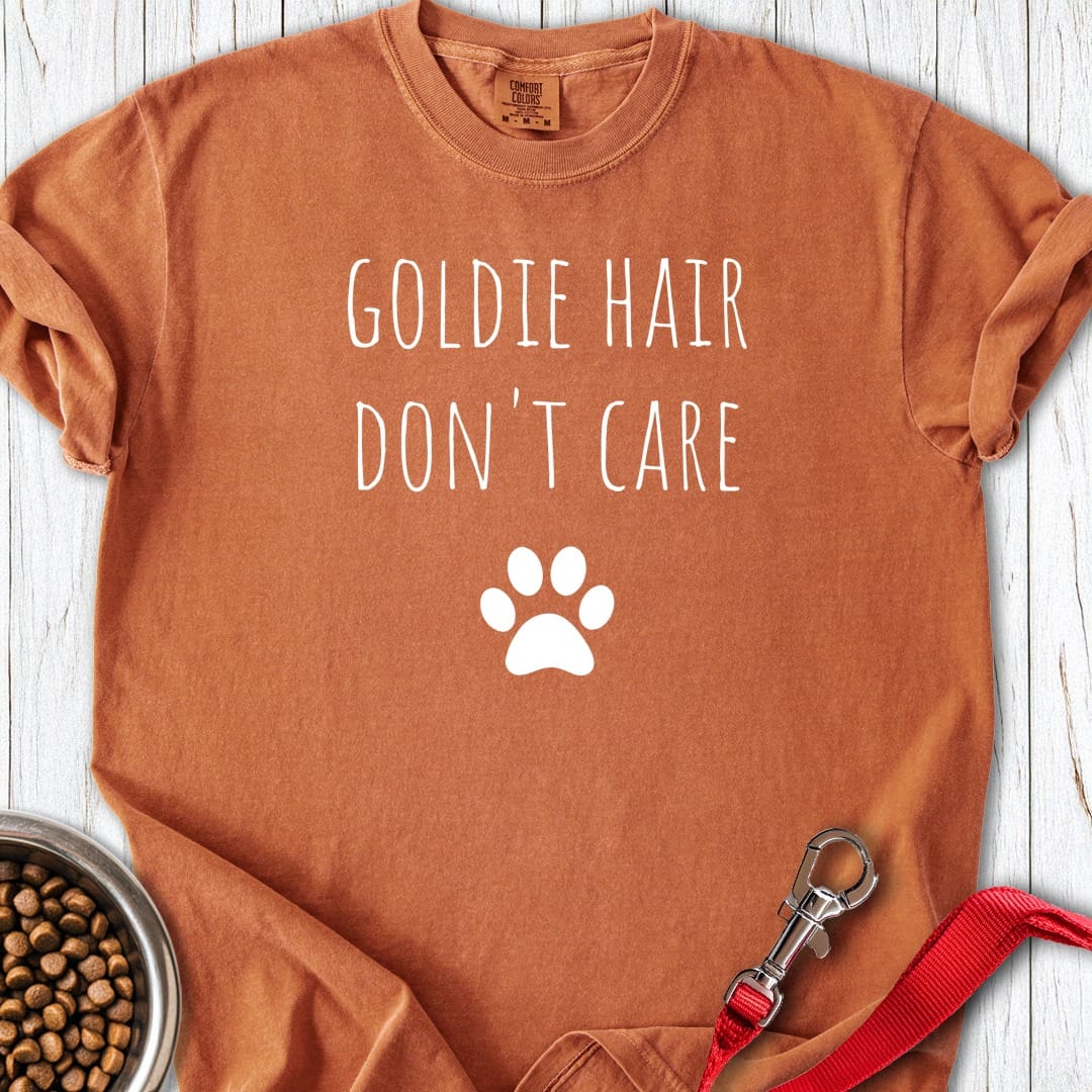 Goldie Hair Don't Care Premium Tee Yam