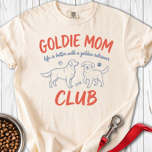 Goldie Mom Club Premium Tee Ivory