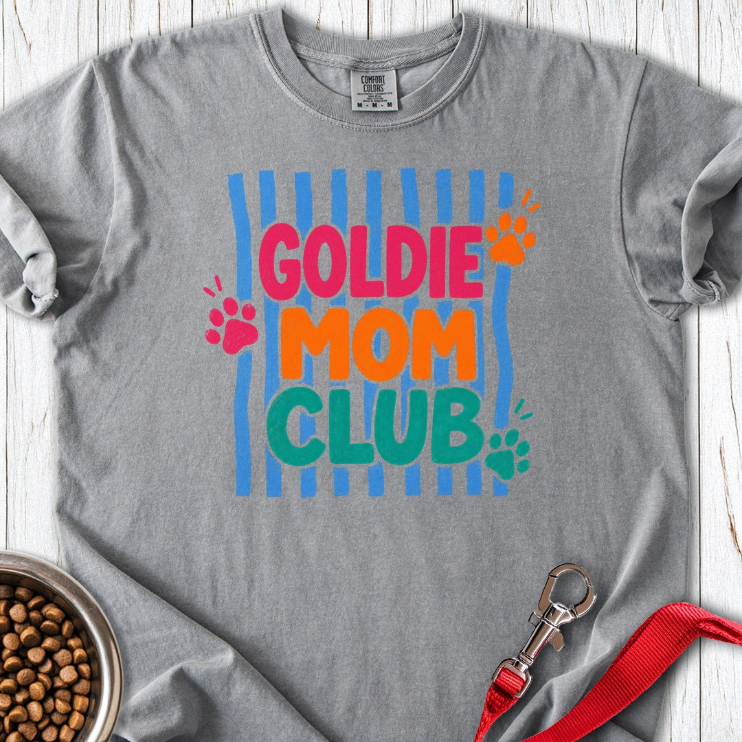 Goldie Mom Club Premium Tee Grey