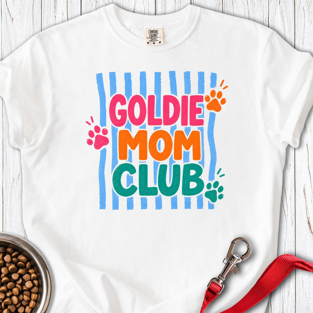 Goldie Mom Club Premium Tee White
