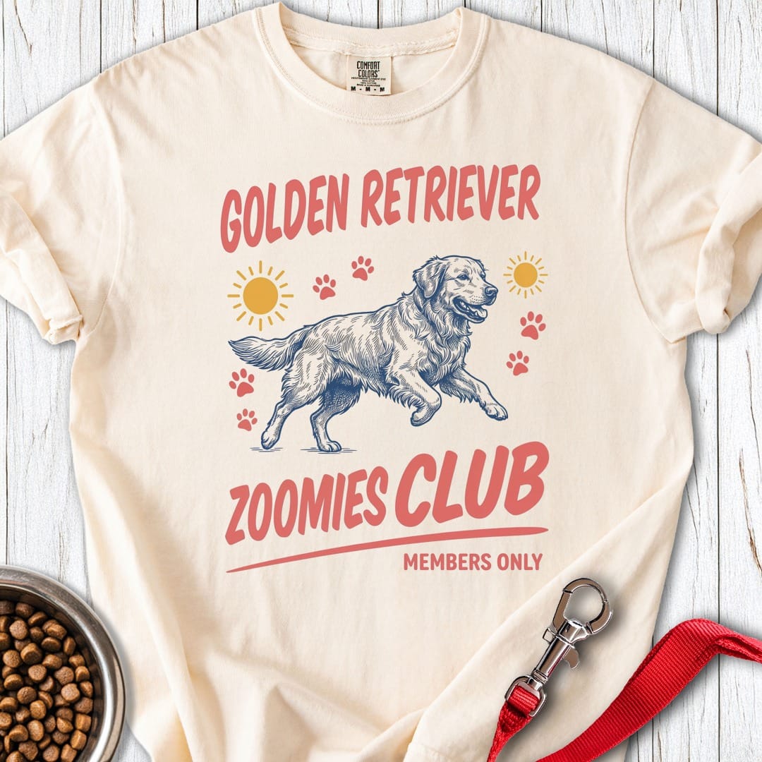 Goldie Zoomies Club Premium Tee Ivory