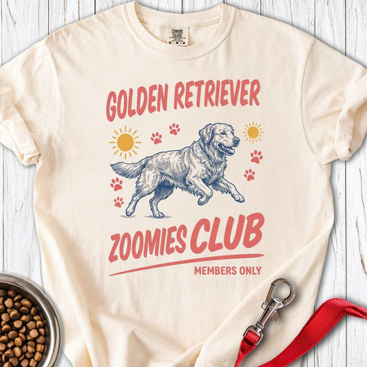 Goldie Zoomies Club Premium Tee Ivory