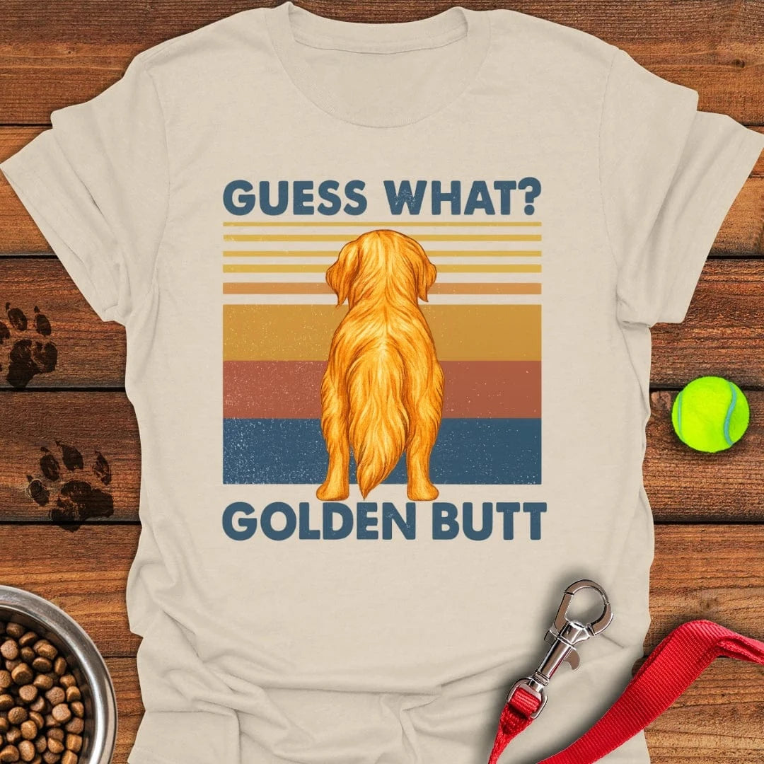 Guess What Golden Retriever T-Shirt Natural