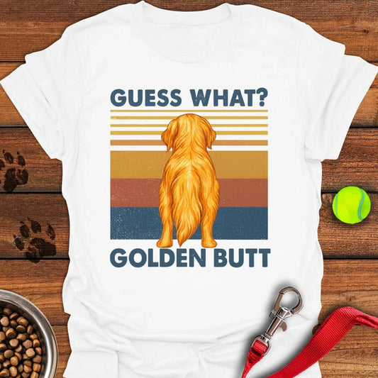 Guess What Golden Retriever T-Shirt White
