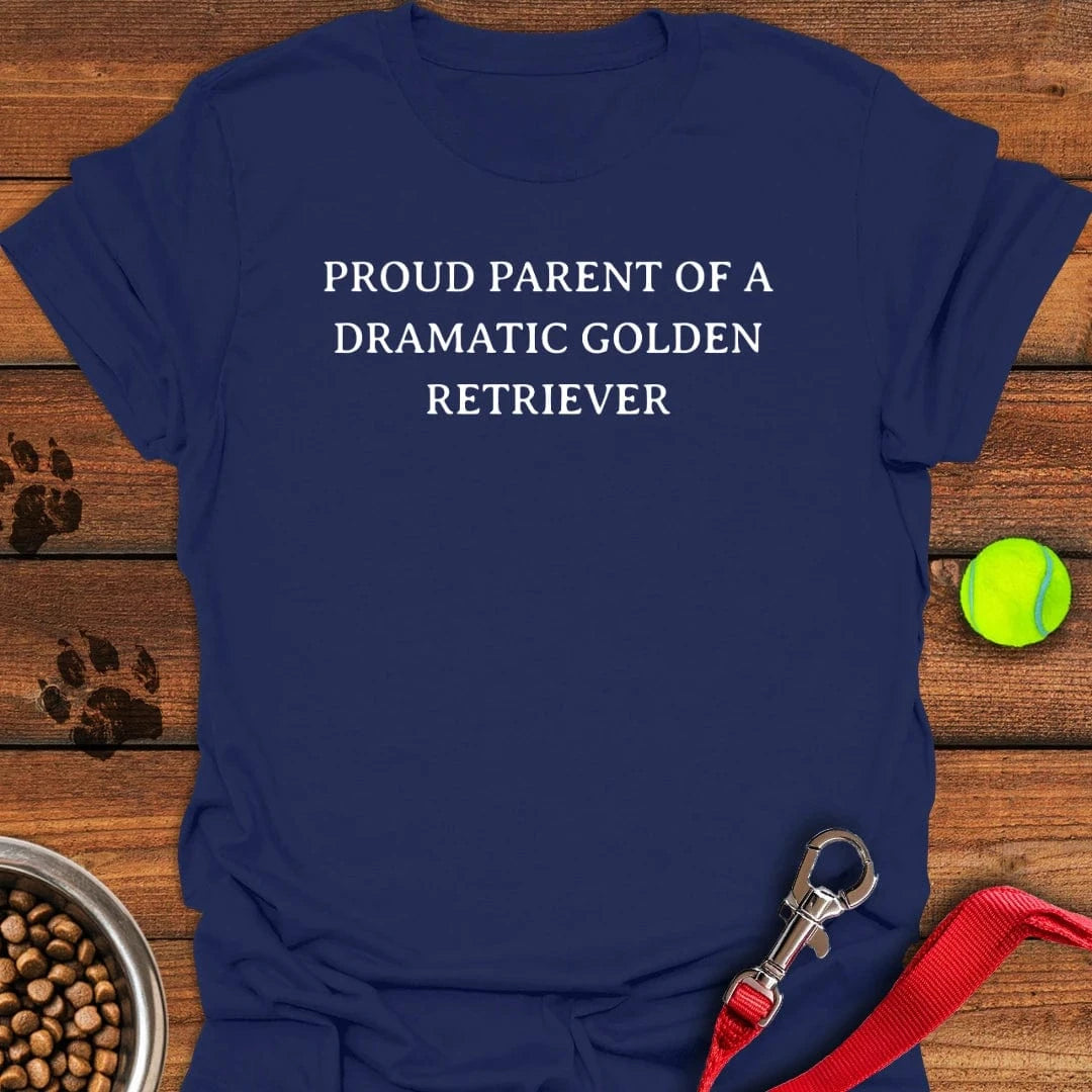 Golden Retriever Parent T-Shirt Navy