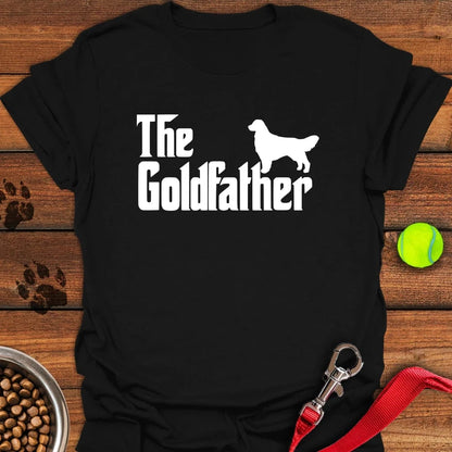 The Goldfather Golden Retriever T-Shirt Black