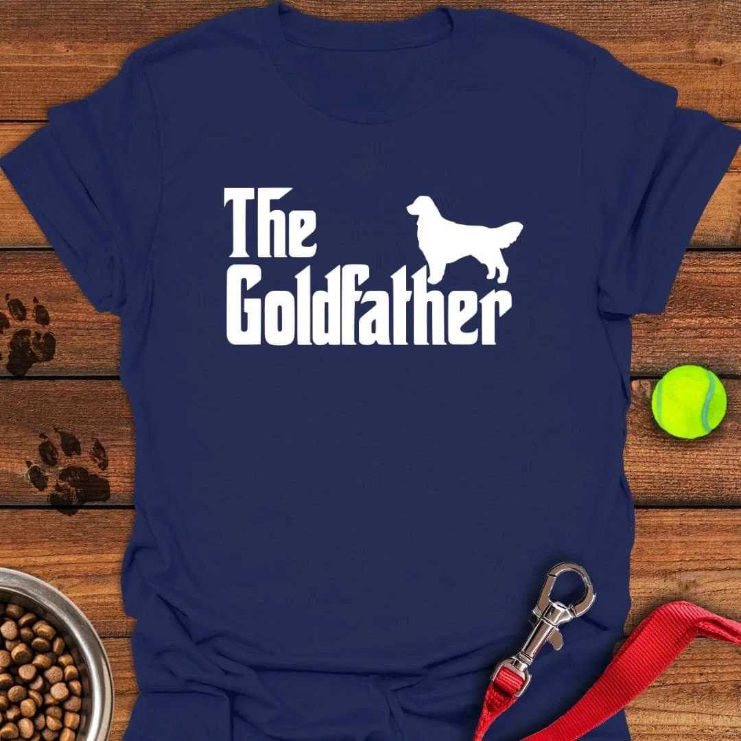 The Goldfather Golden Retriever T-Shirt Navy