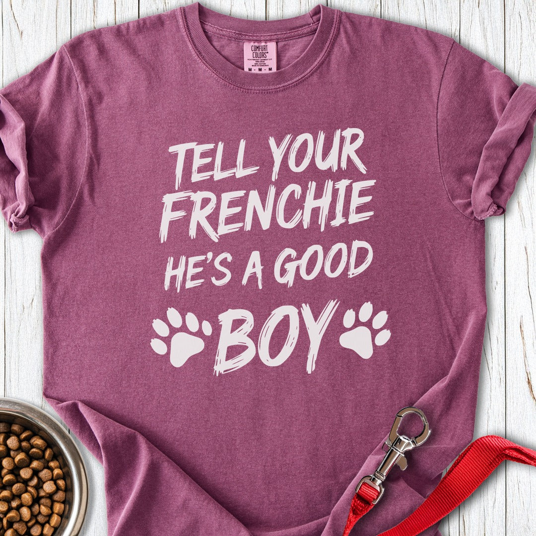 Good Boy French Bulldog Premium Tee Berry