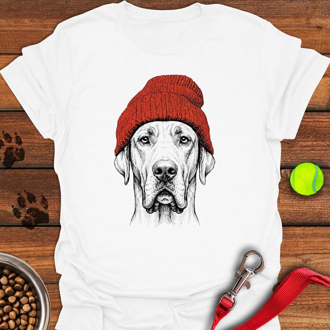 Great Dane Beanie White