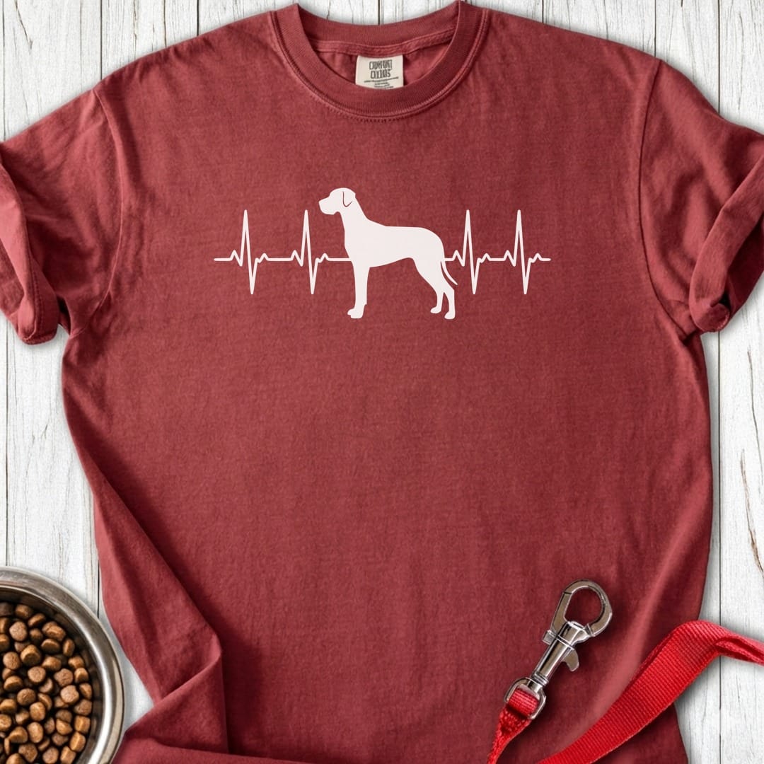 Great Dane Heartbeat Premium Tee Brick