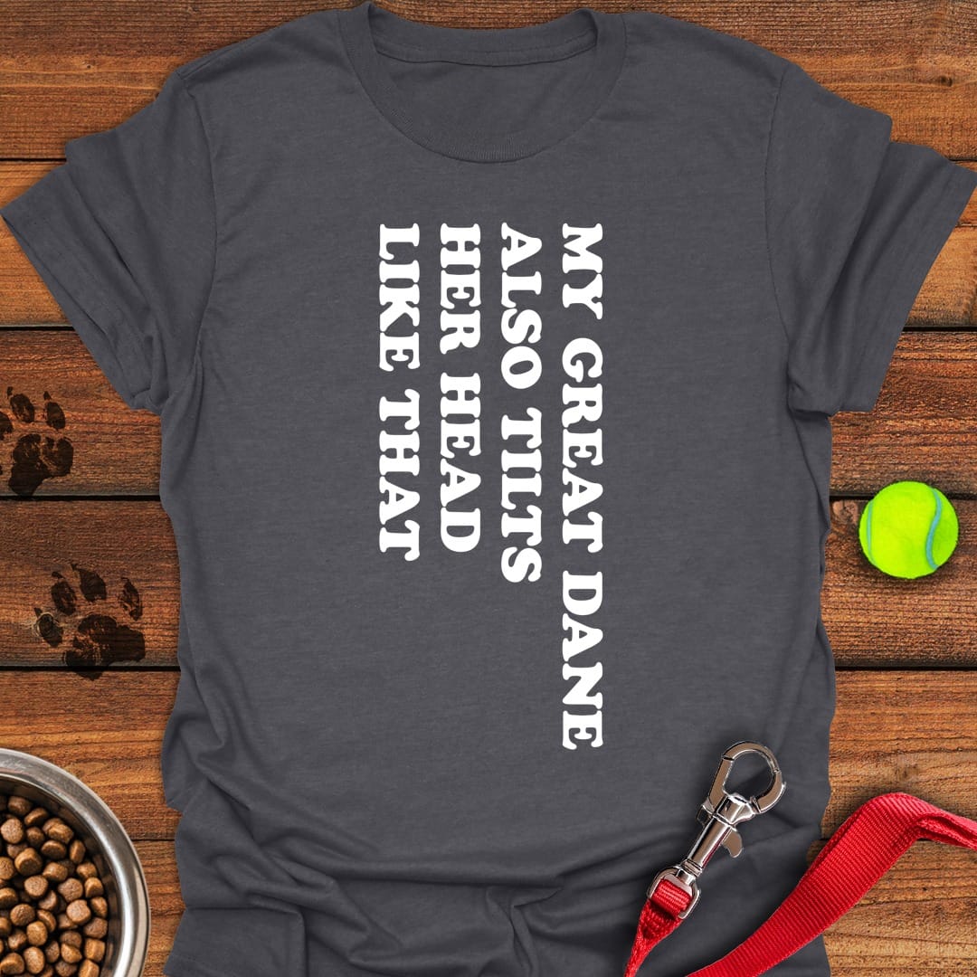 Great Dane Tilt Her Head Dark Heather
