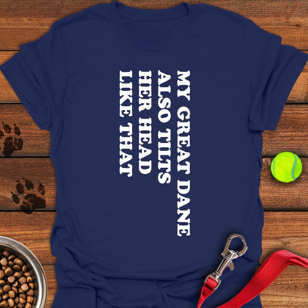 Great Dane Tilt Her Head Navy