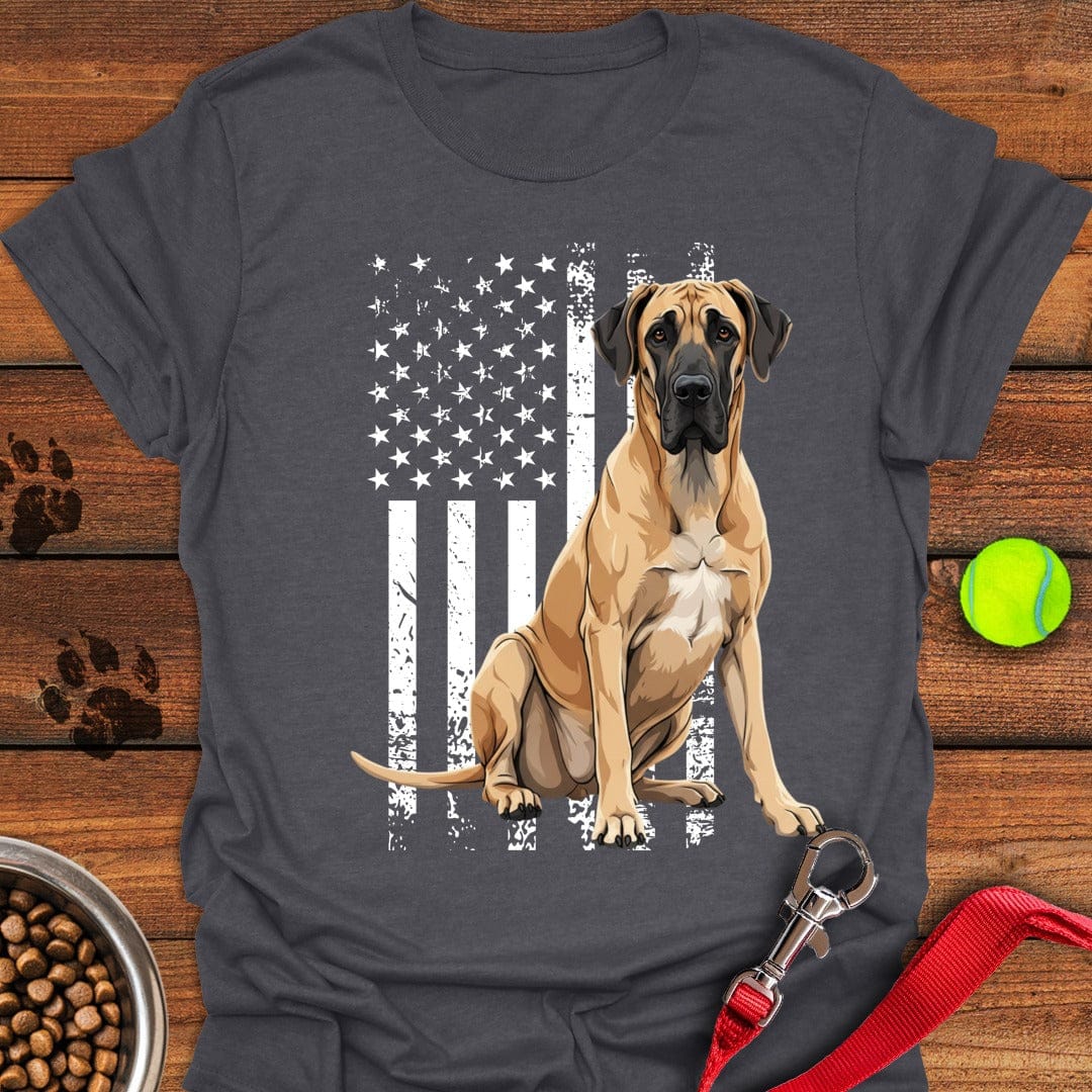 Great Dane US Flag Dark Heather