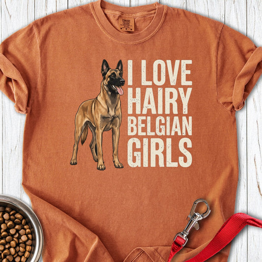 Hairy Belgian Malinois Premium Tee Yam