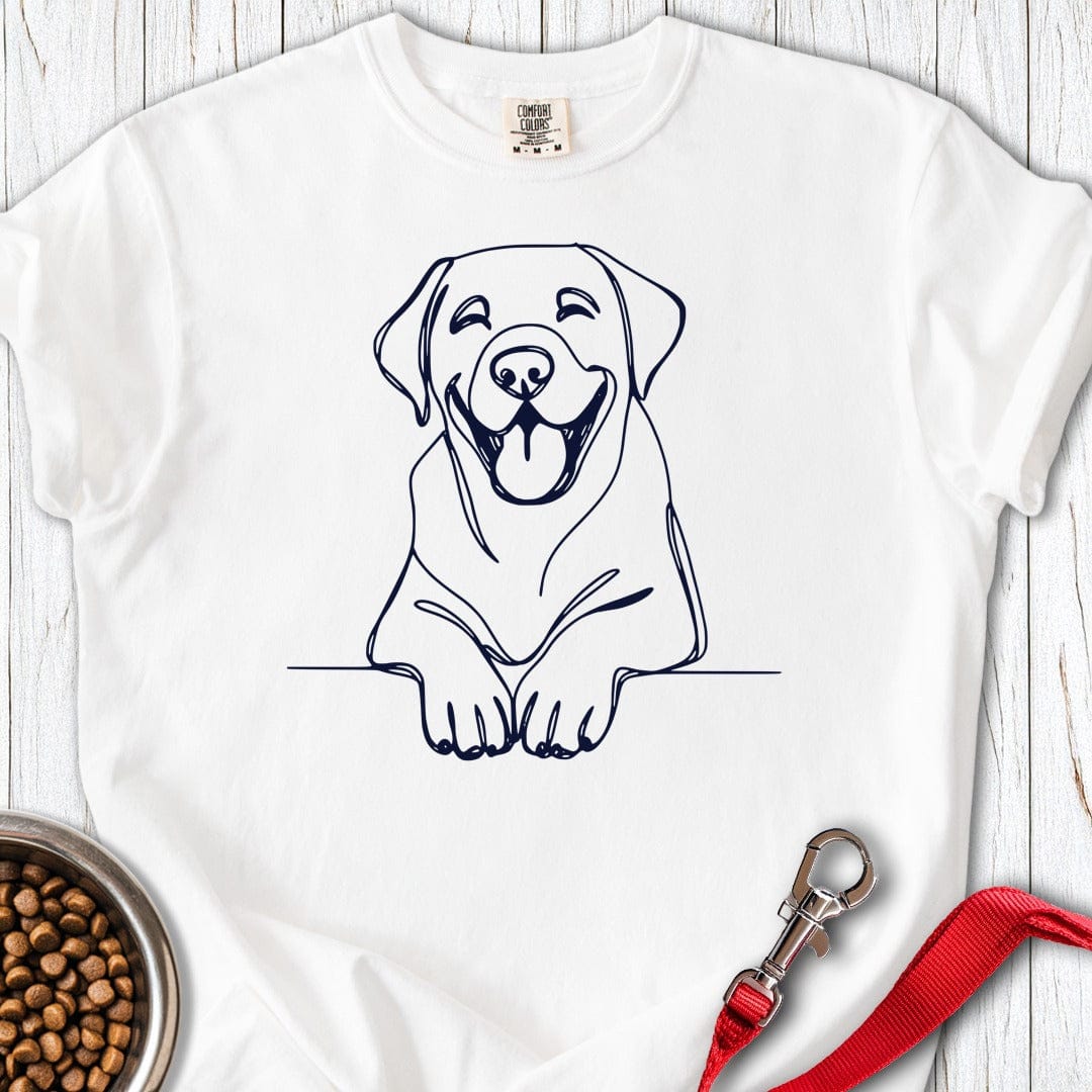 Happy Lab Premium Tee White
