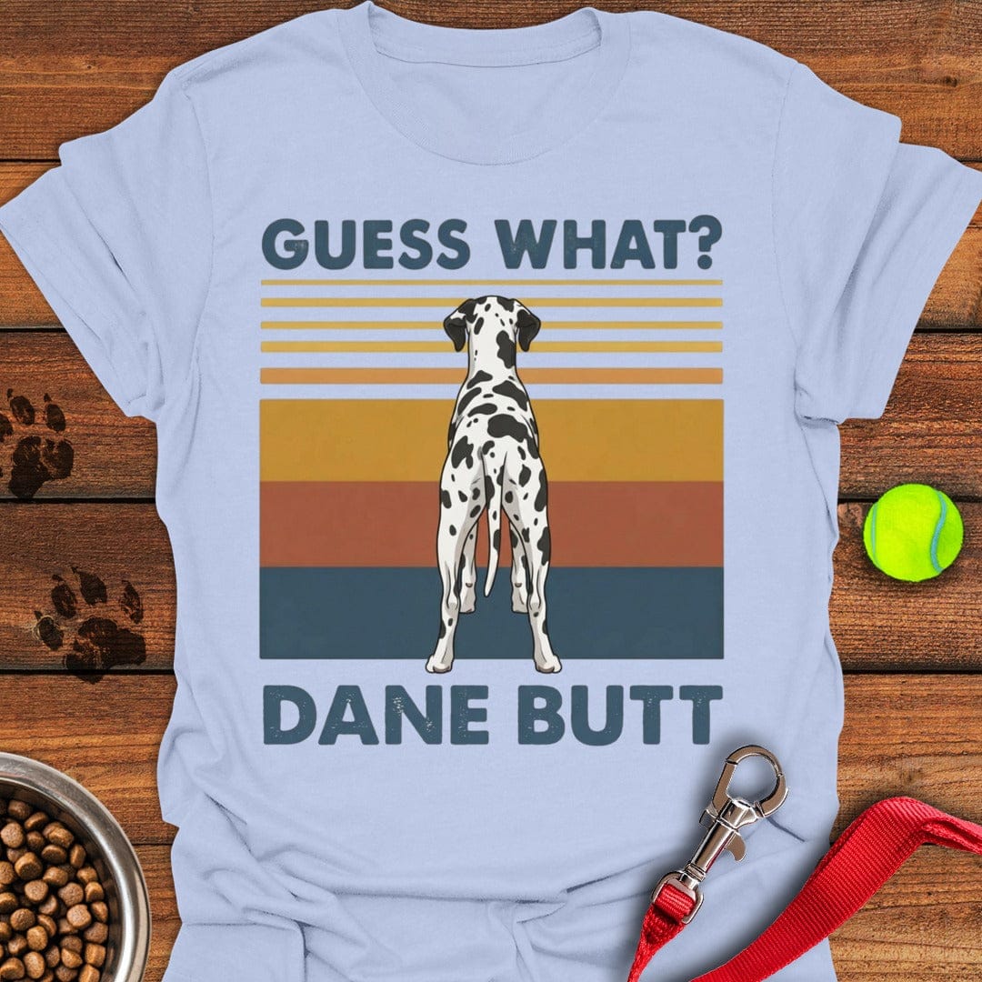 Harlequin Great Dane Butt Light Blue