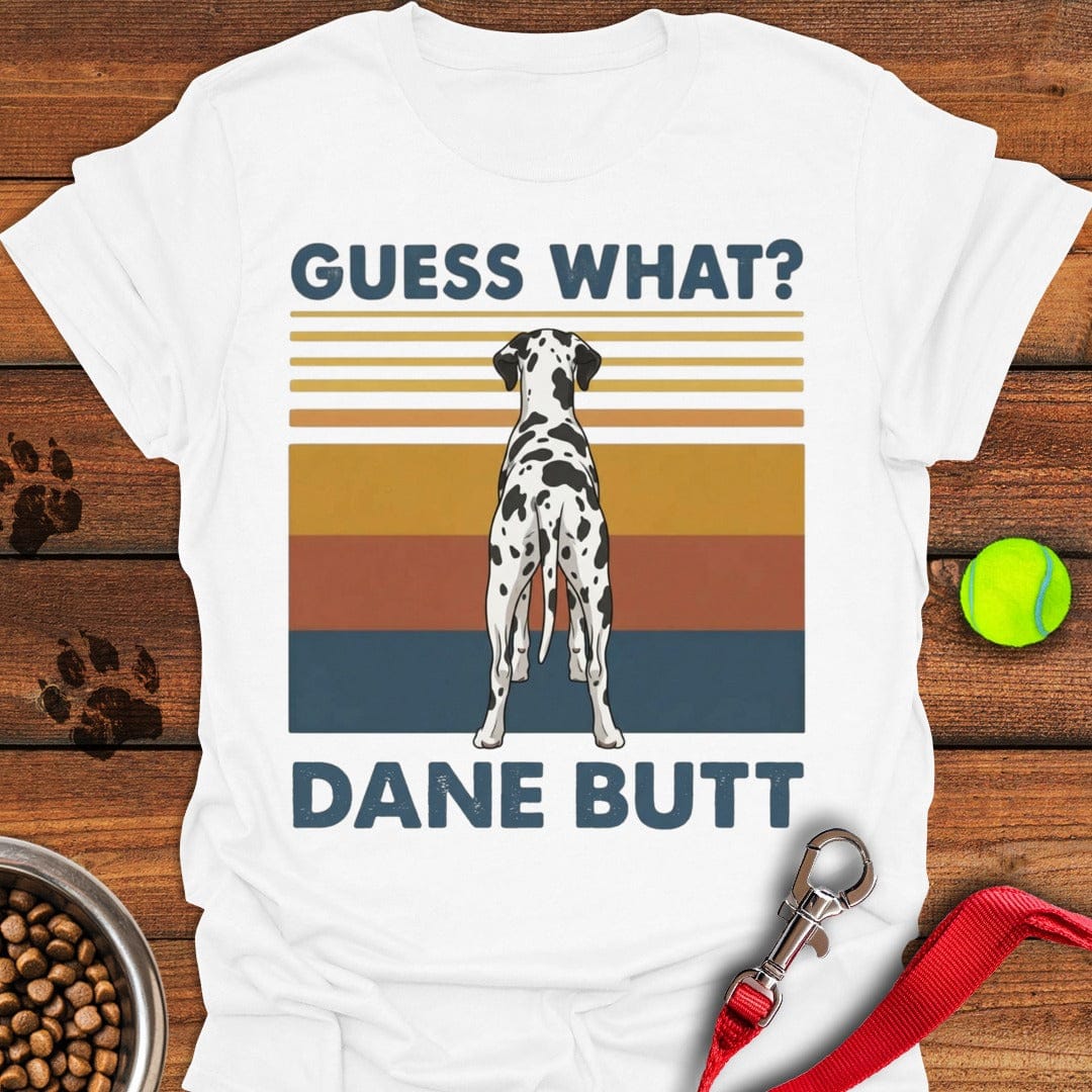 Harlequin Great Dane Butt White