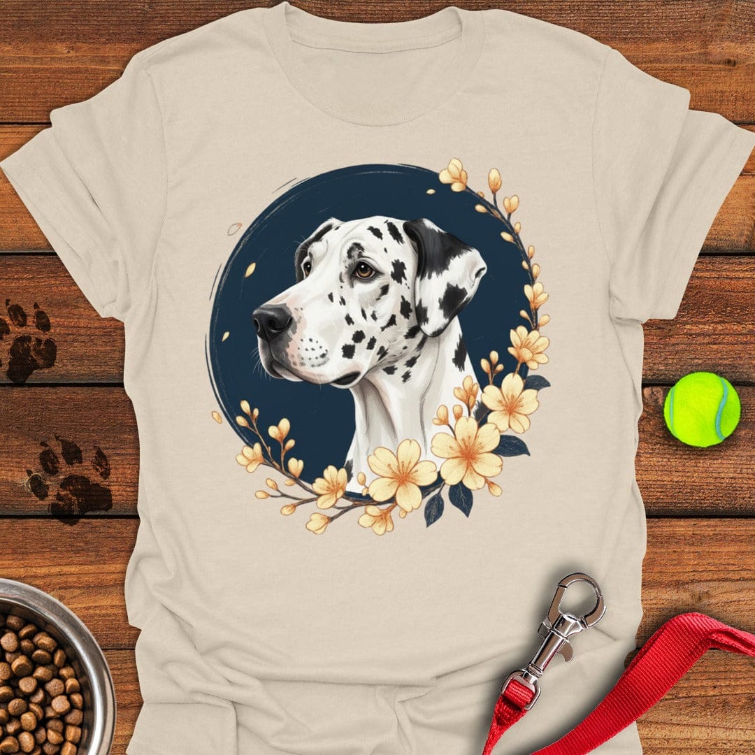 Harlequin Great Dane Flowers Natural