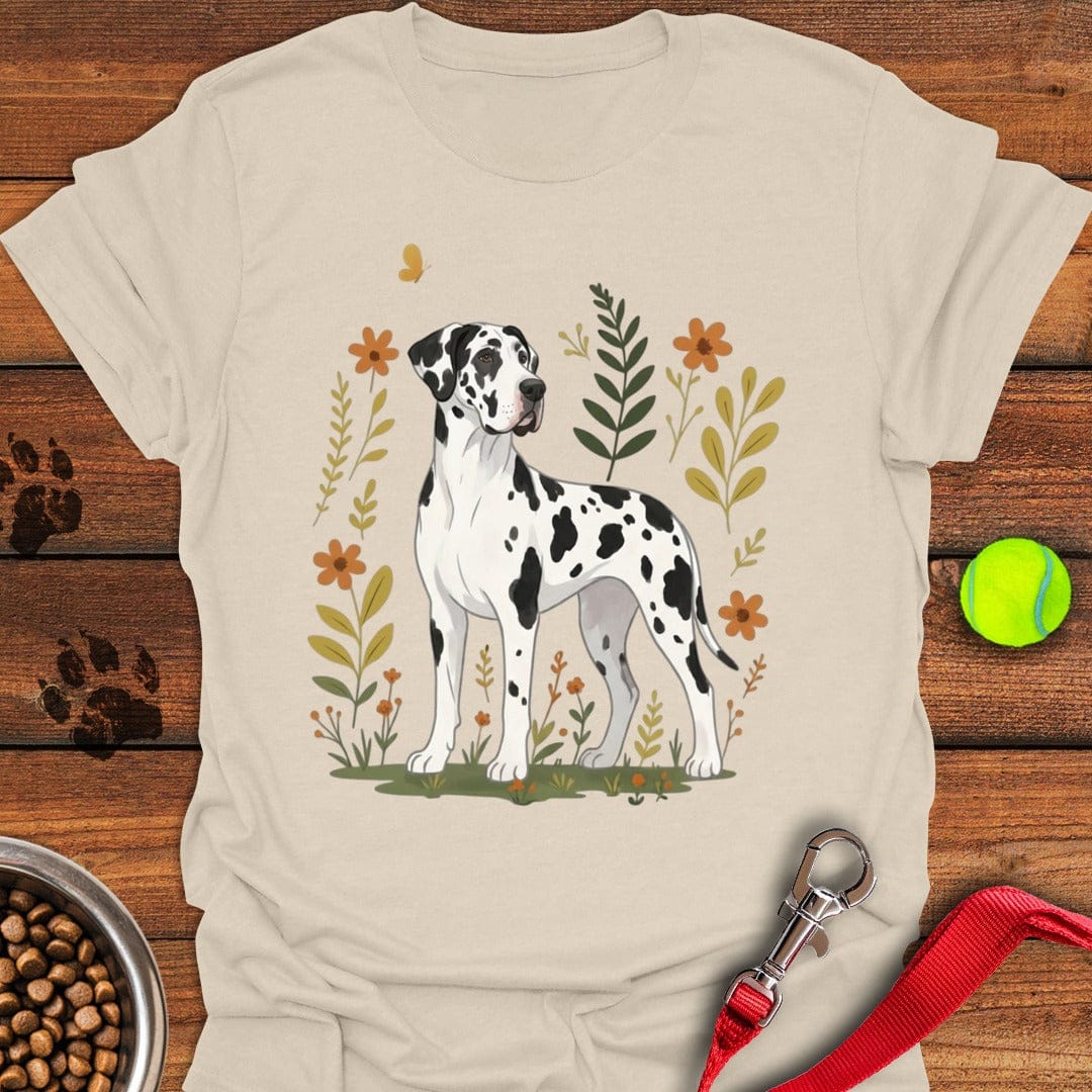 Harlequin Great Dane Flowers Natural