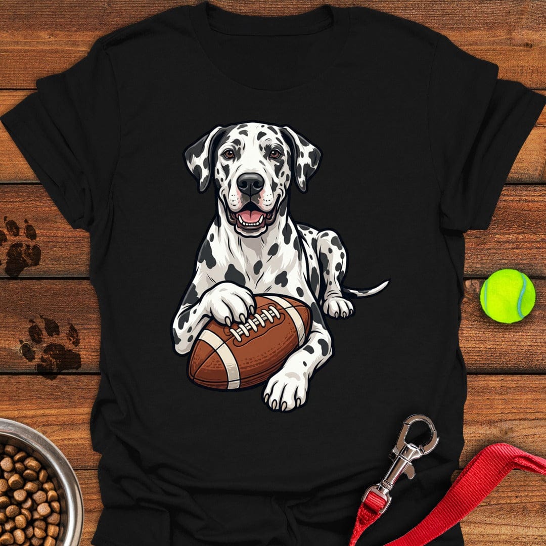Harlequin Great Dane Football Black