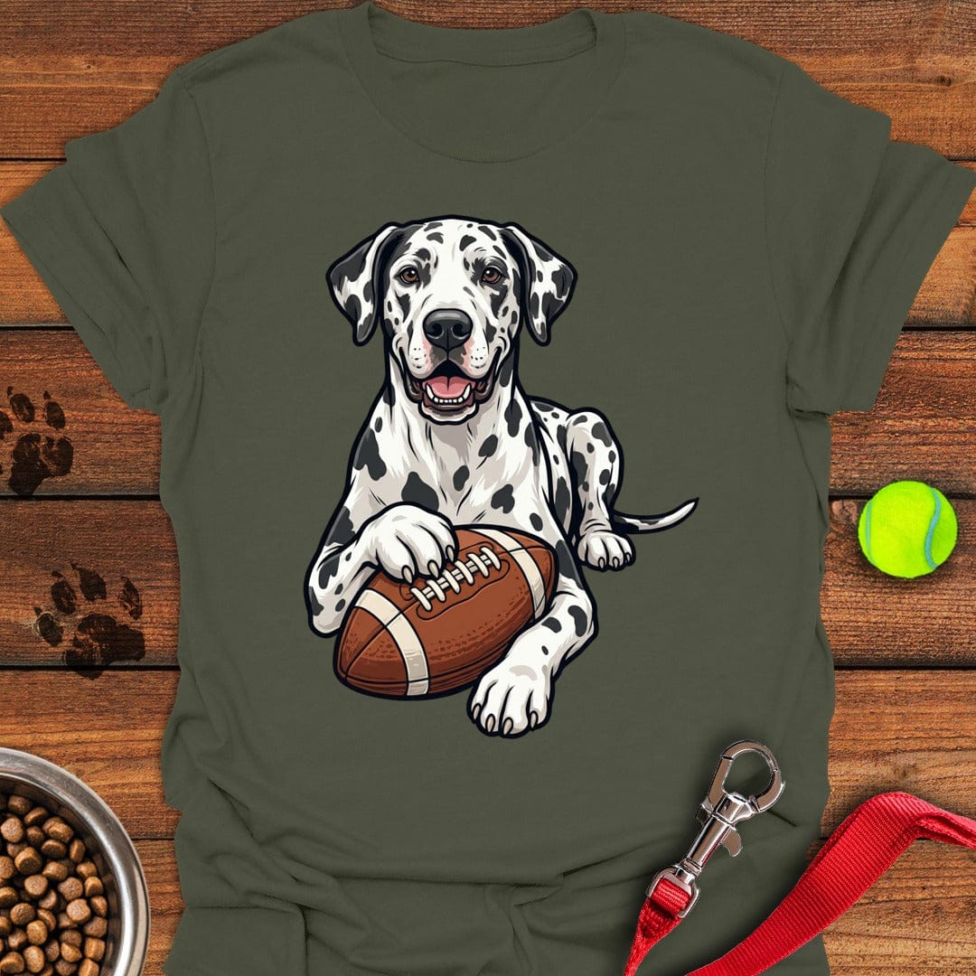 Harlequin Great Dane Football Military Green