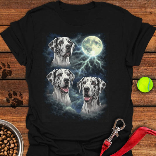 Harlequin Great Dane Moon Retro Black