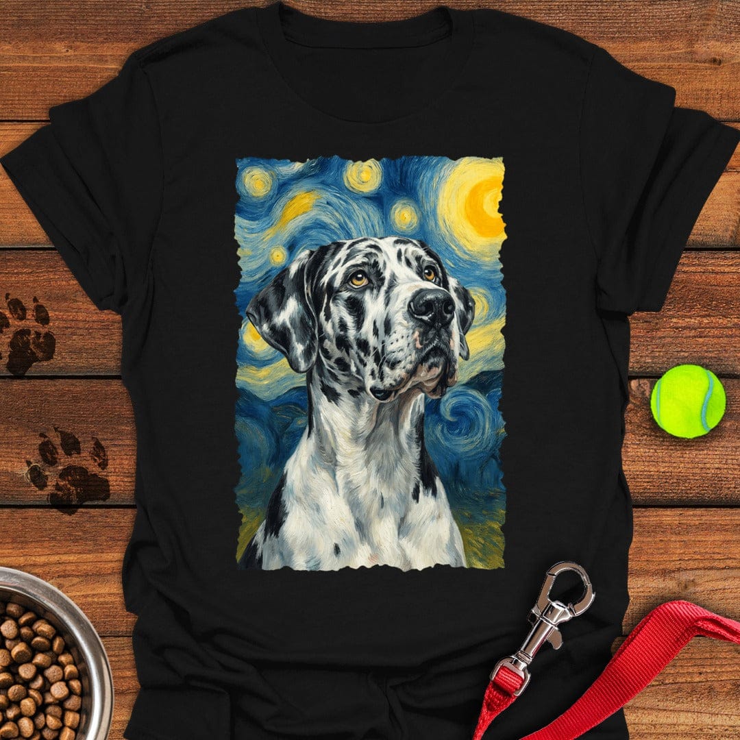 Harlequin Great Dane Van Gogh Black