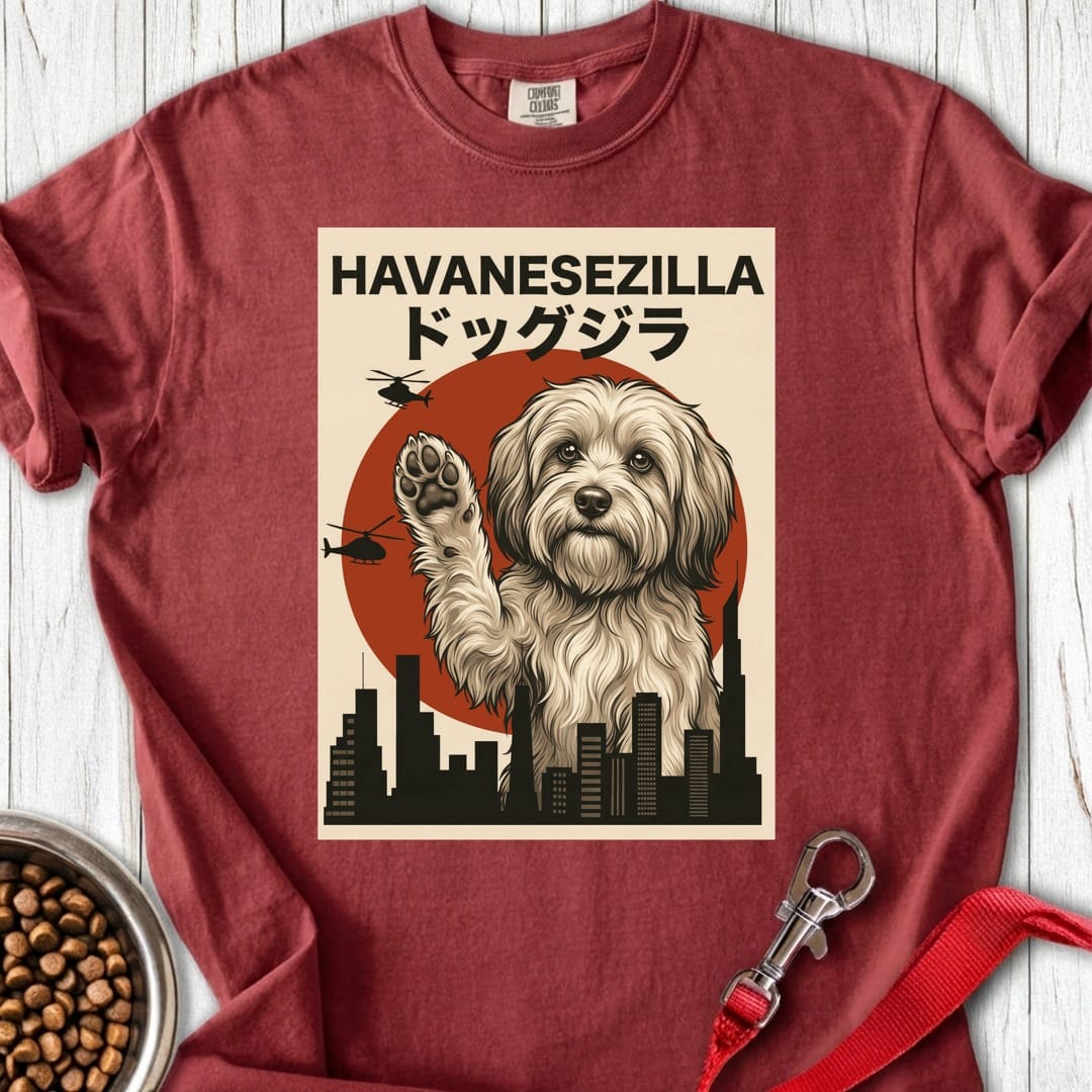 Havanesezilla Havanese Premium Tee Brick