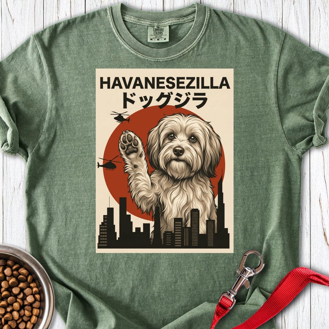 Havanesezilla Havanese Premium Tee Moss