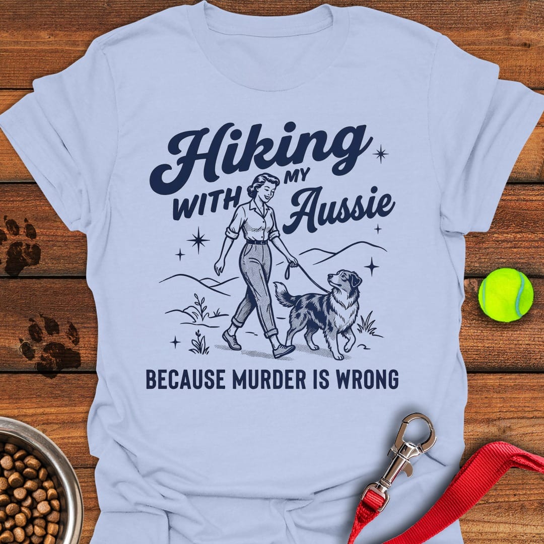 Hiking Australian Shepherd Light Blue