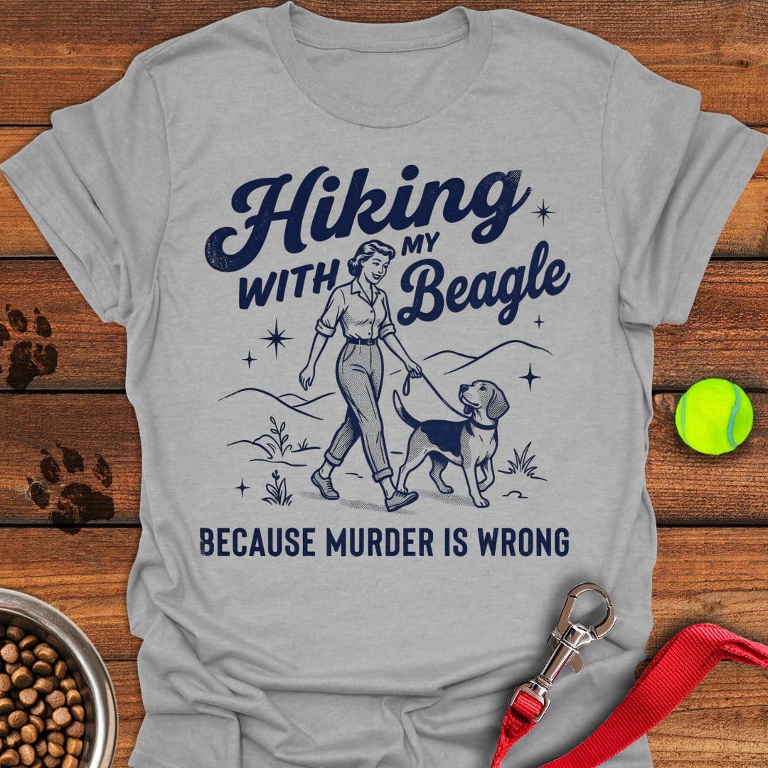 Hiking With My Beagle Sport Grey