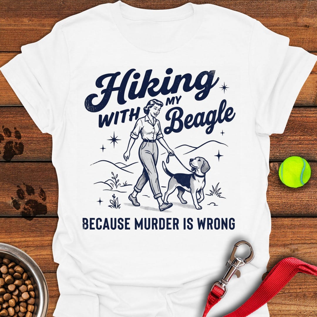Hiking With My Beagle White