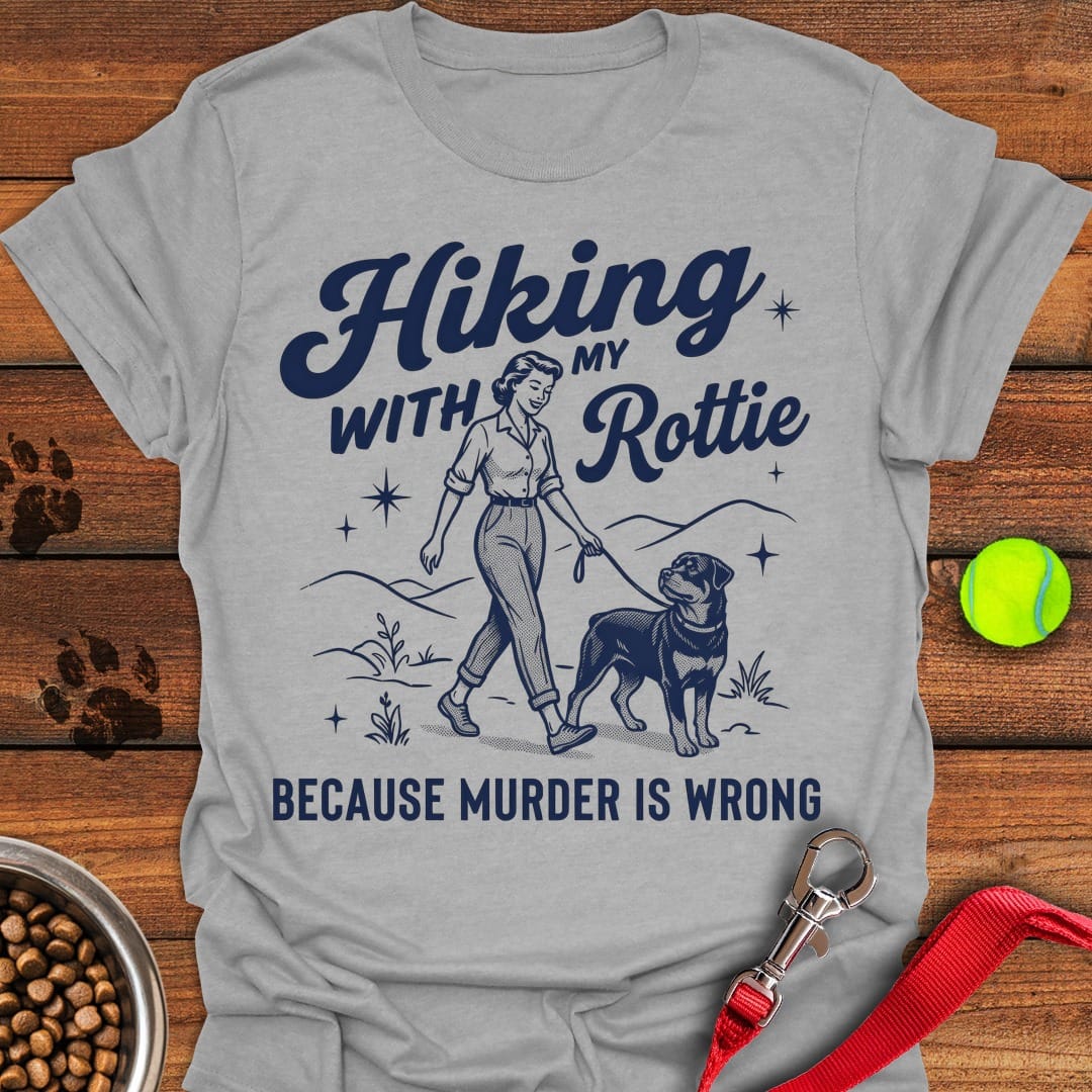 Hiking With My Rottweiler Sport Grey