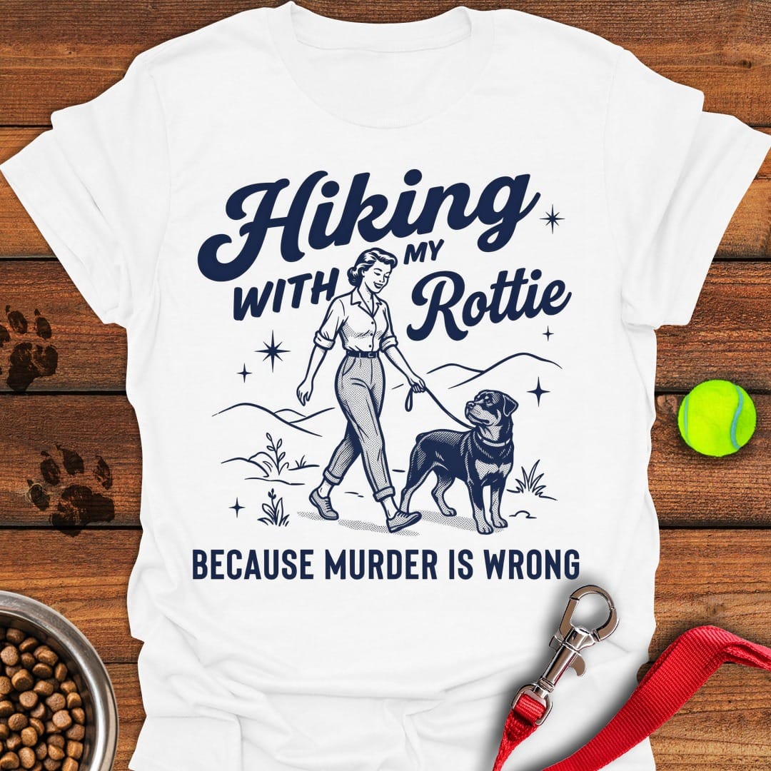 Hiking With My Rottweiler White