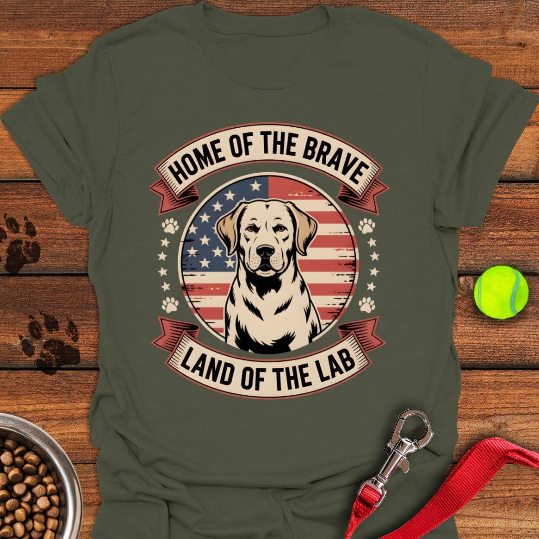 Land of the Lab T-Shirt Military Green