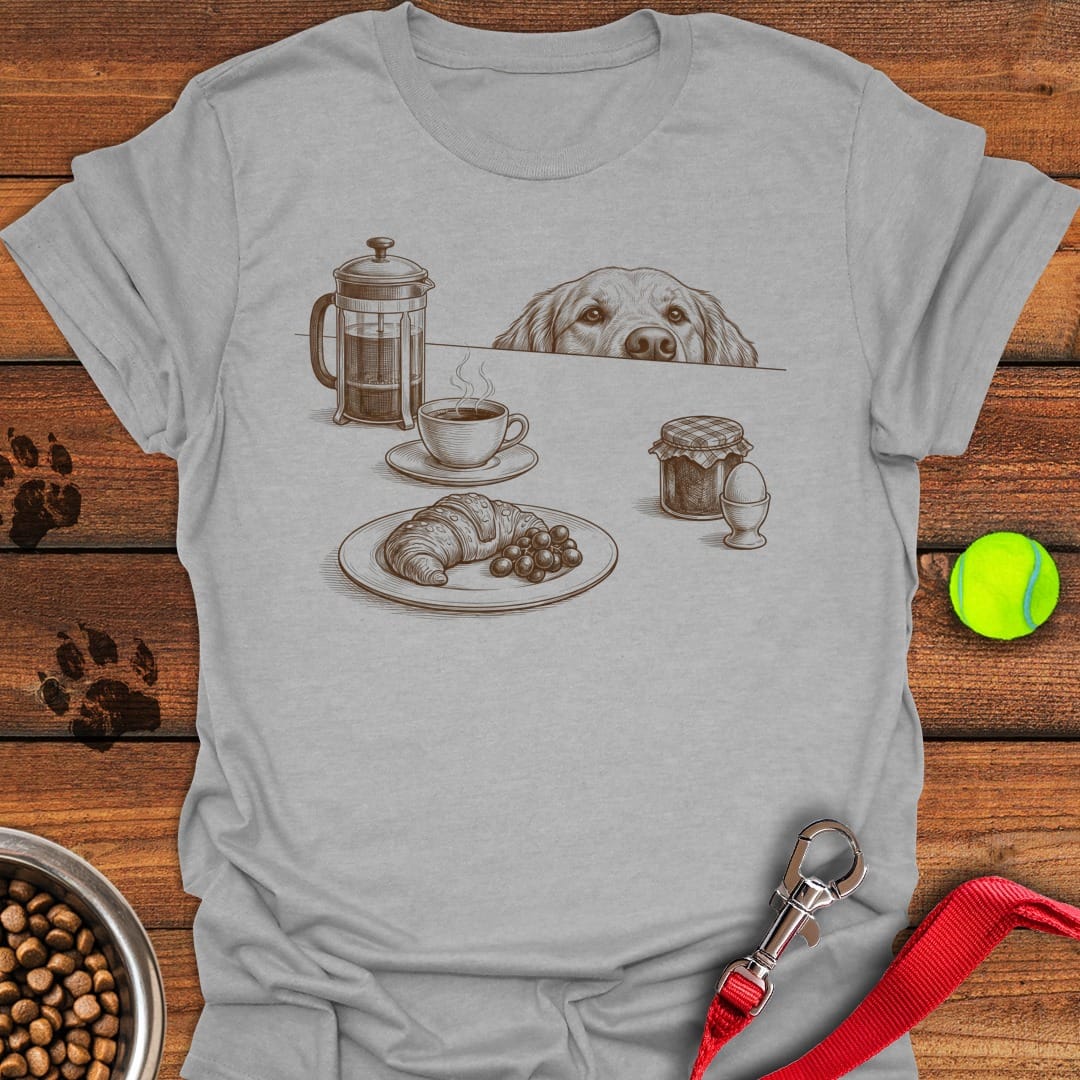 Hungry Golden Retriever Sport Grey