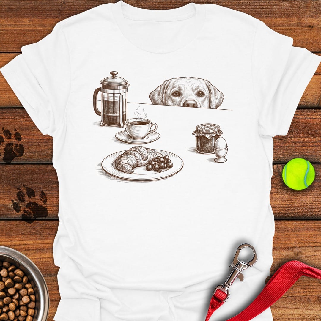 Hungry Labrador White