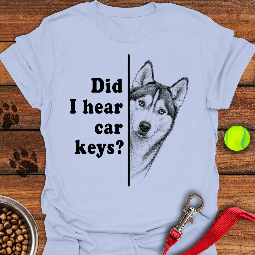 Husky Car Keys Light Blue