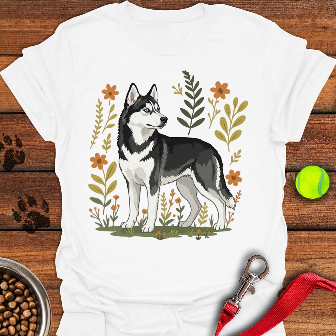 Husky Flowers White