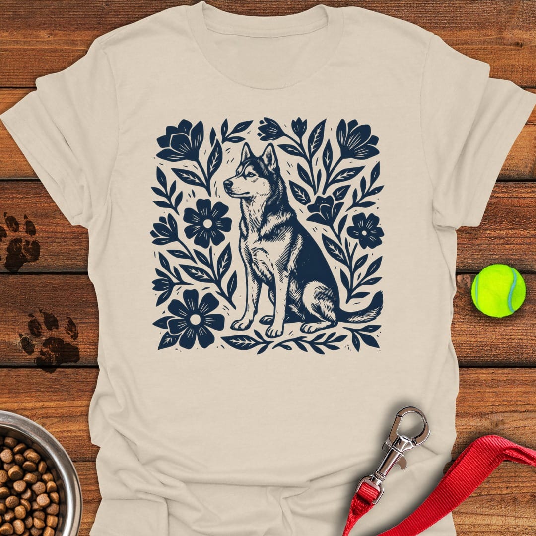Husky Linocut Natural