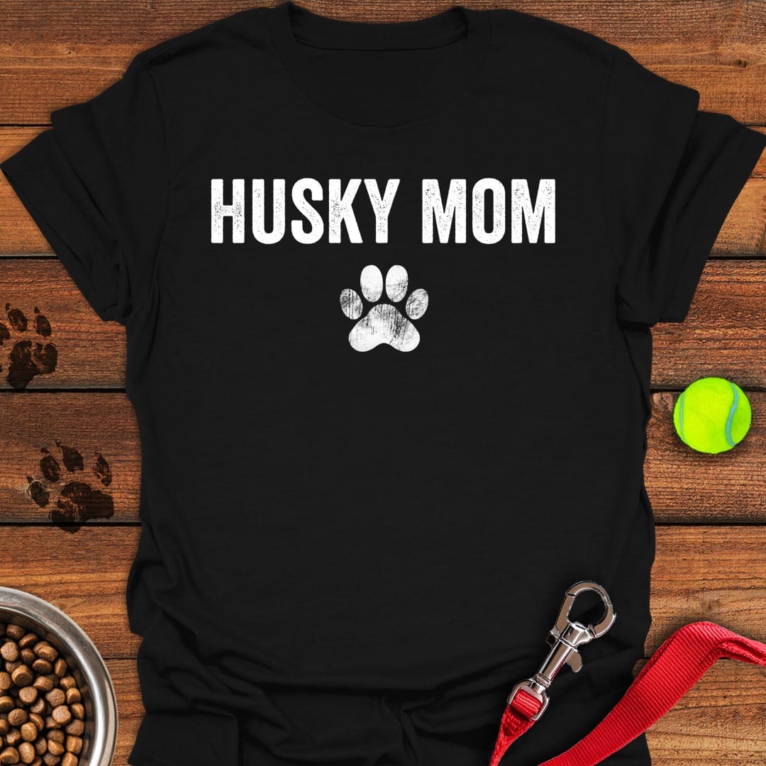 Husky Mom Black
