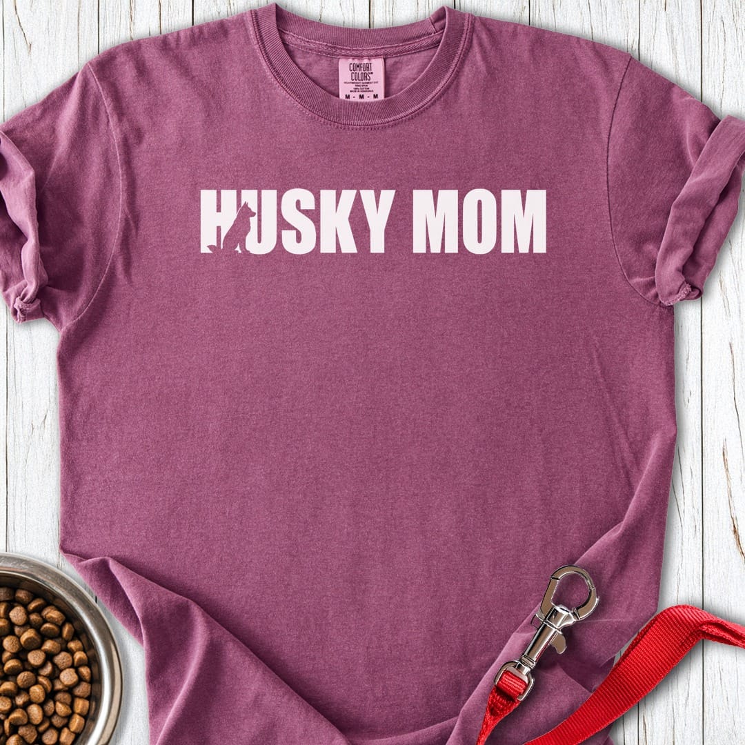 Husky Mom Premium Tee Berry