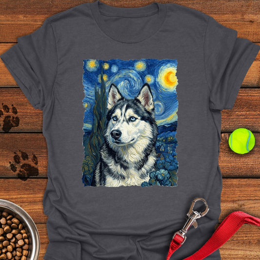 Husky Portrait Van Gogh Dark Heather