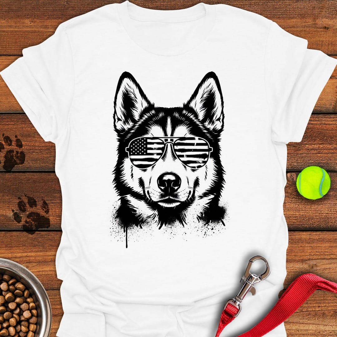Husky USA White