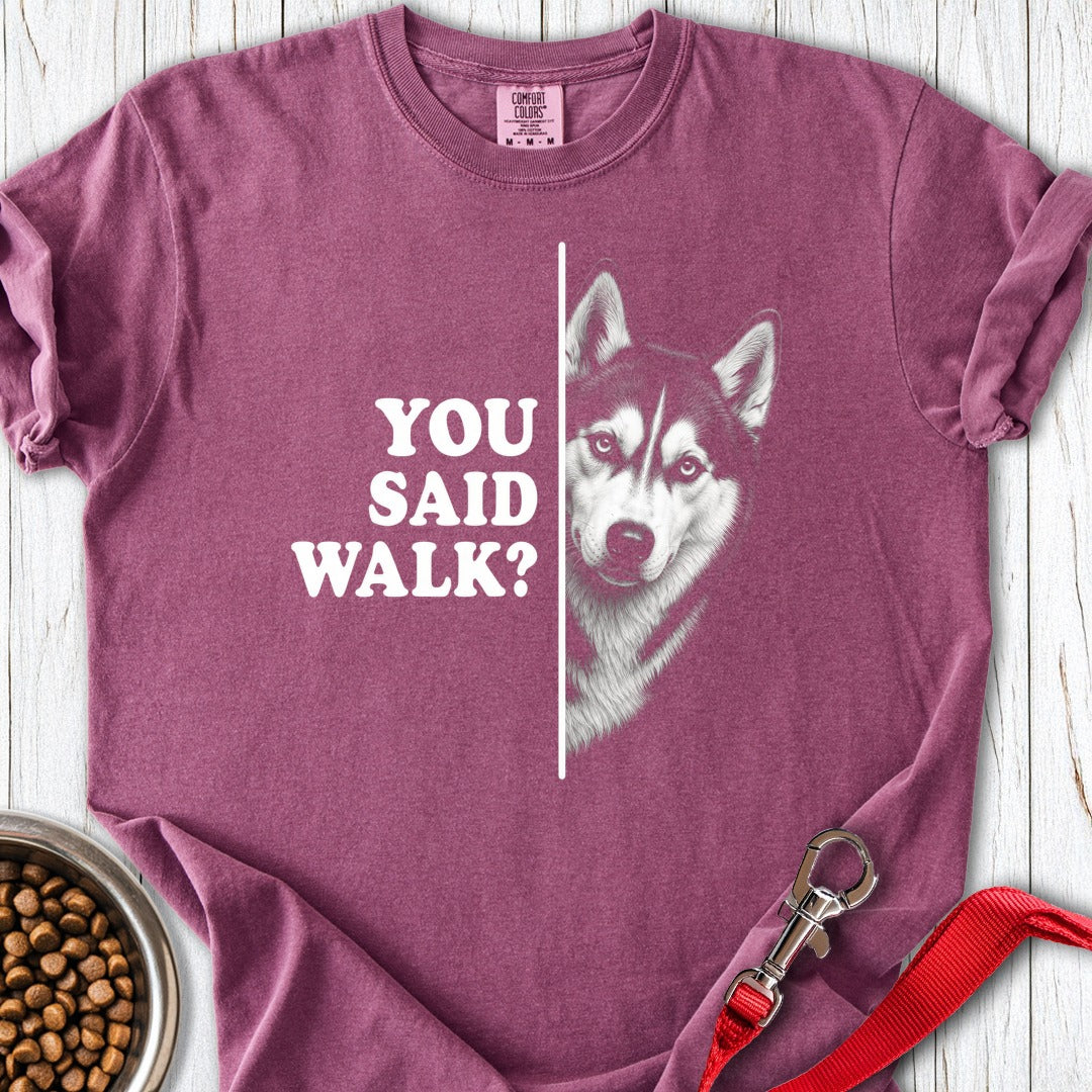 Husky Walk Premium Tee Berry