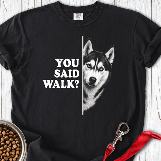 Husky Walk Premium Tee Black