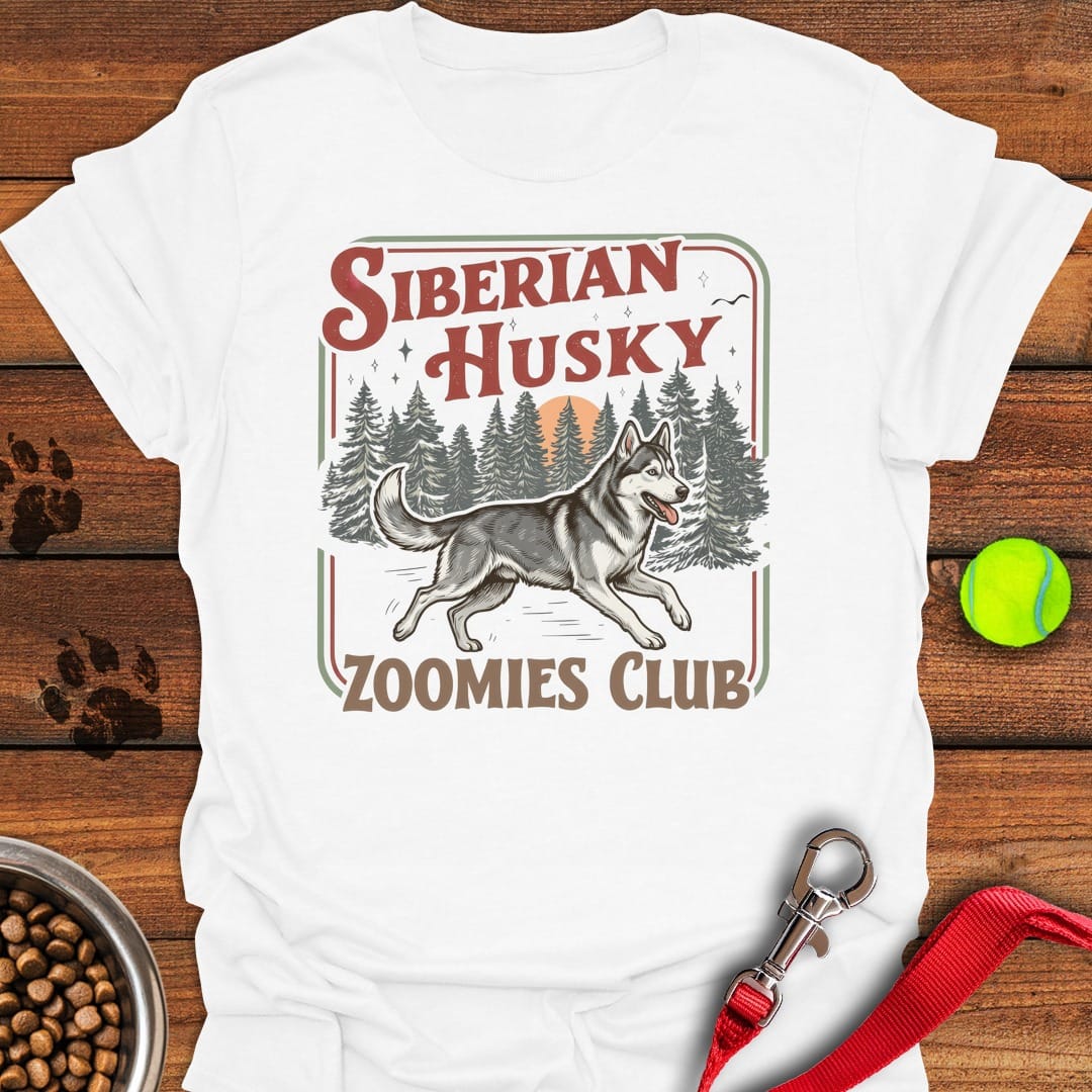 Husky Zoomies Club White
