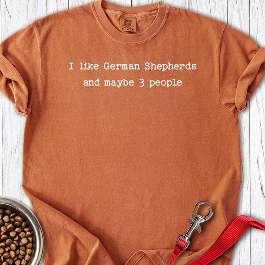 I Like German Shepherds Premium Tee Yam