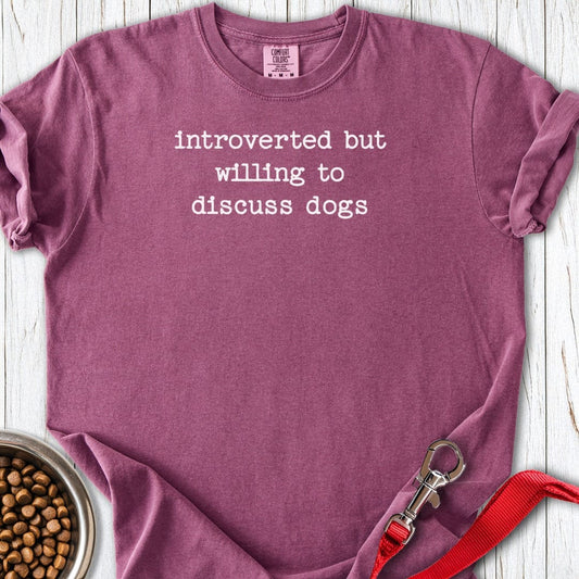 Introverted Dog Lover Premium Tee Berry